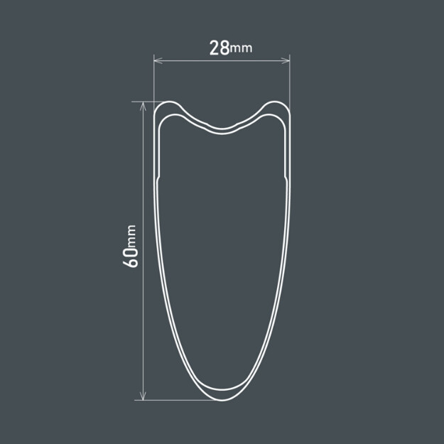 ruota freno posteriore tubolare dura-ace c60